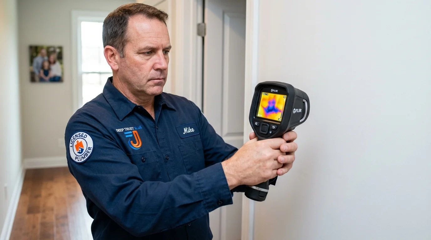 Thermal imaging leak detection by Johns Plumbing LLC in Beaver